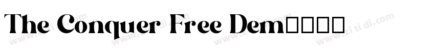 The Conquer Free Dem字体转换